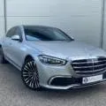 Mercedes-Benz S450, available for rental at Car4Rent, with detailed front grille and LED headlights displayed from an angled front view.